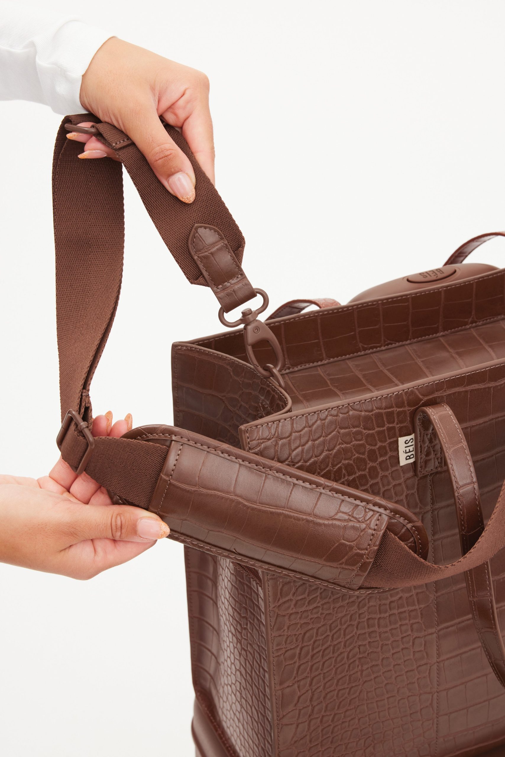 Resale The Large Work Tote in Maple Croc - Image 7