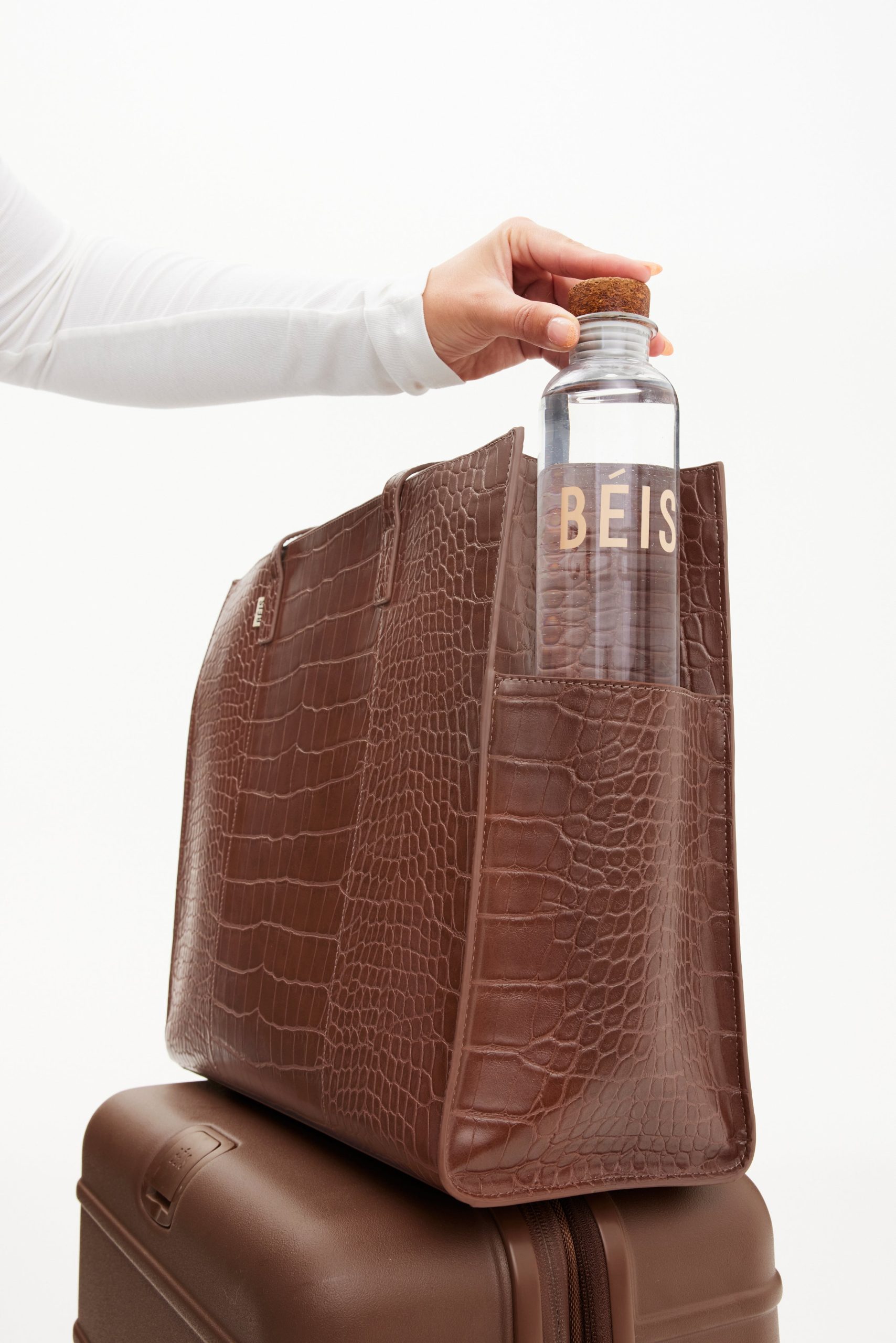 Resale The Large Work Tote in Maple Croc - Image 8