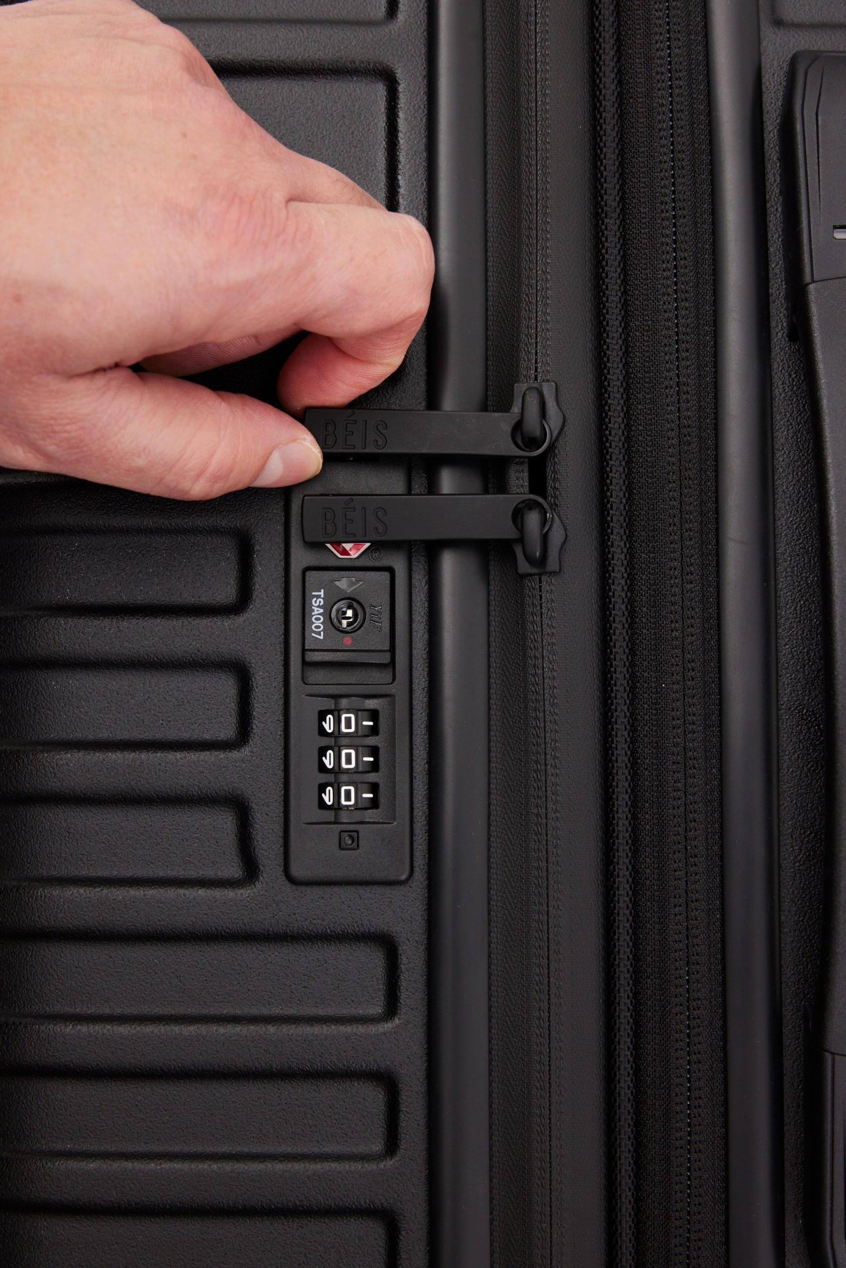 The Medium Check-In Roller in All Black - Image 9
