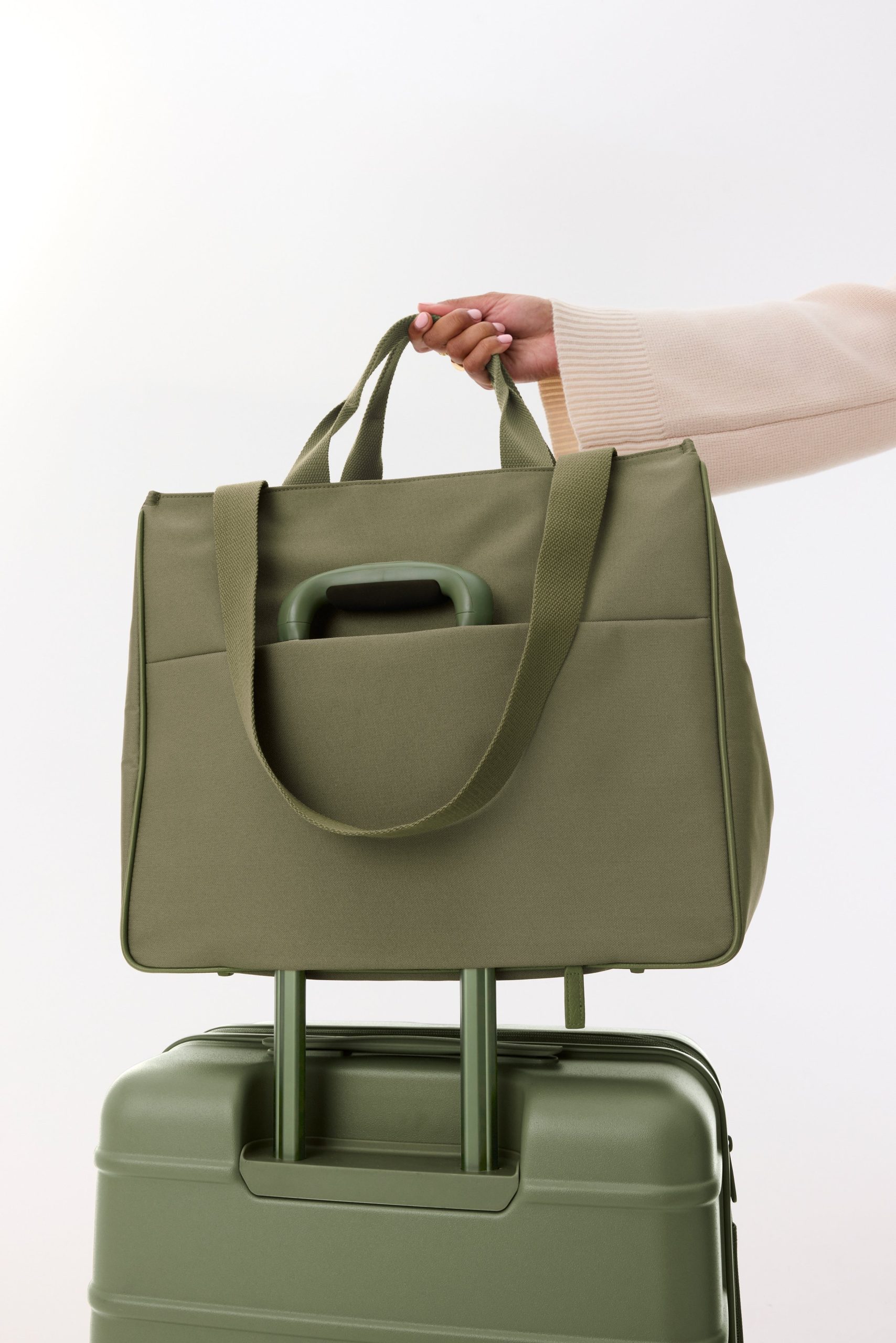The East To West Tote in Olive - Image 5
