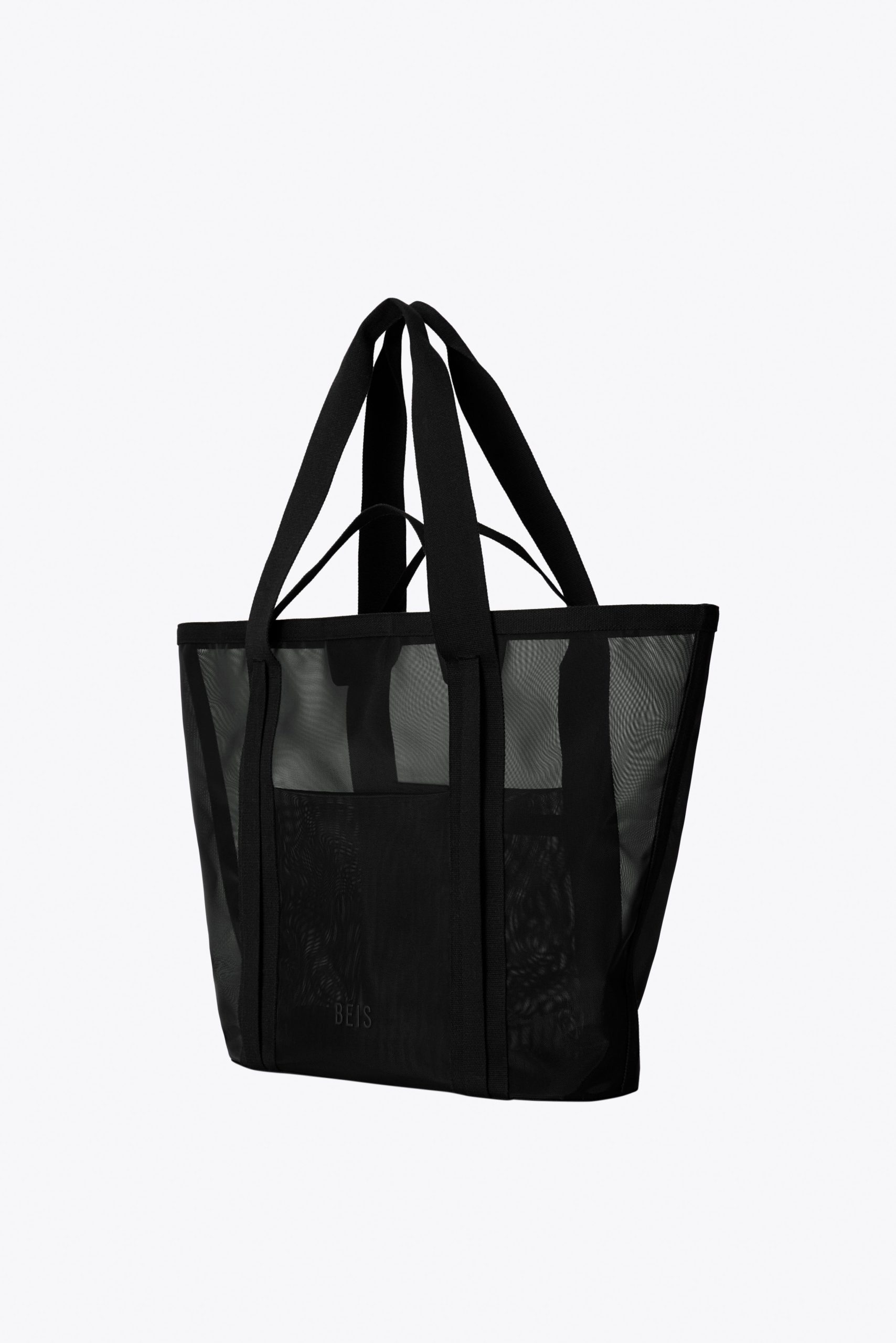 The Mesh Beach Tote in Black - Image 2