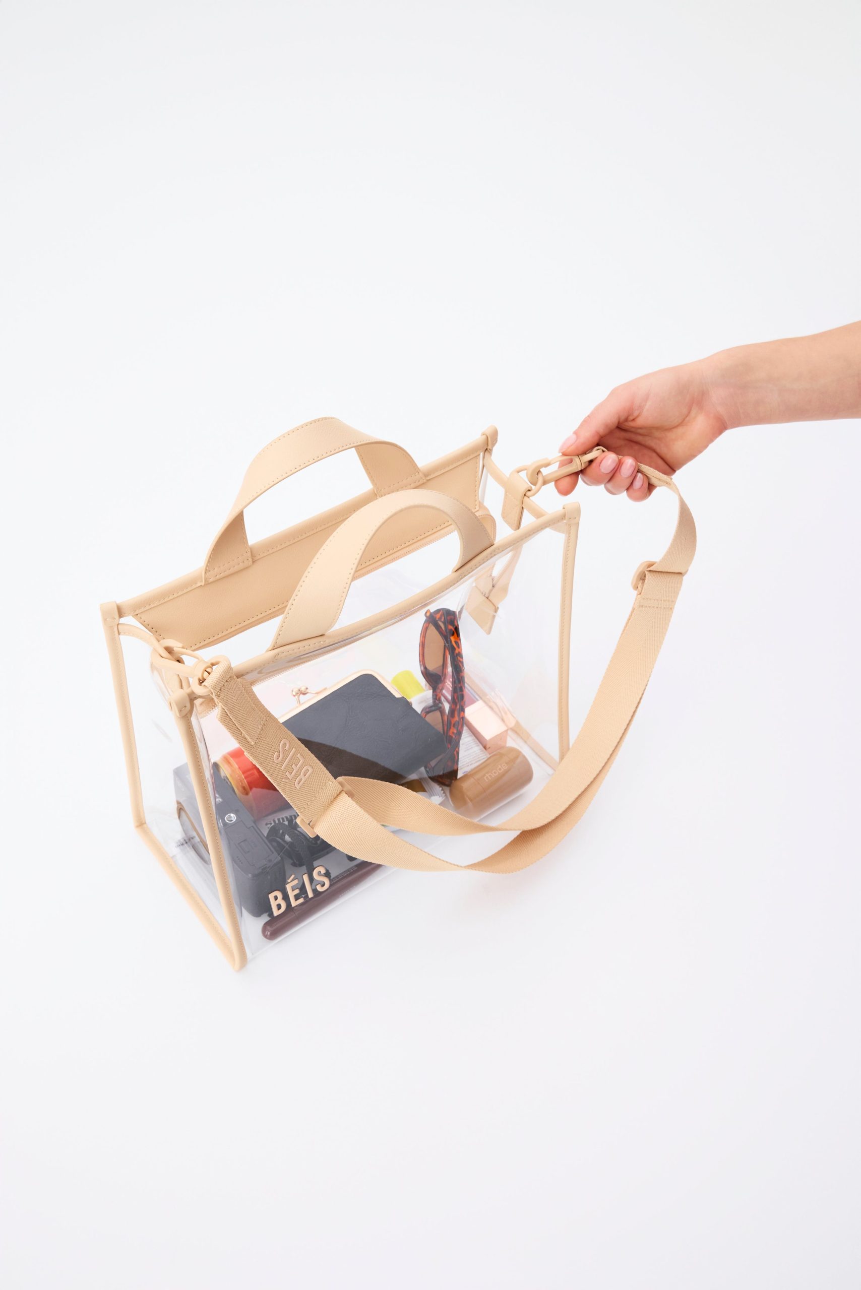 The Stadium Tote in Beige - Image 5