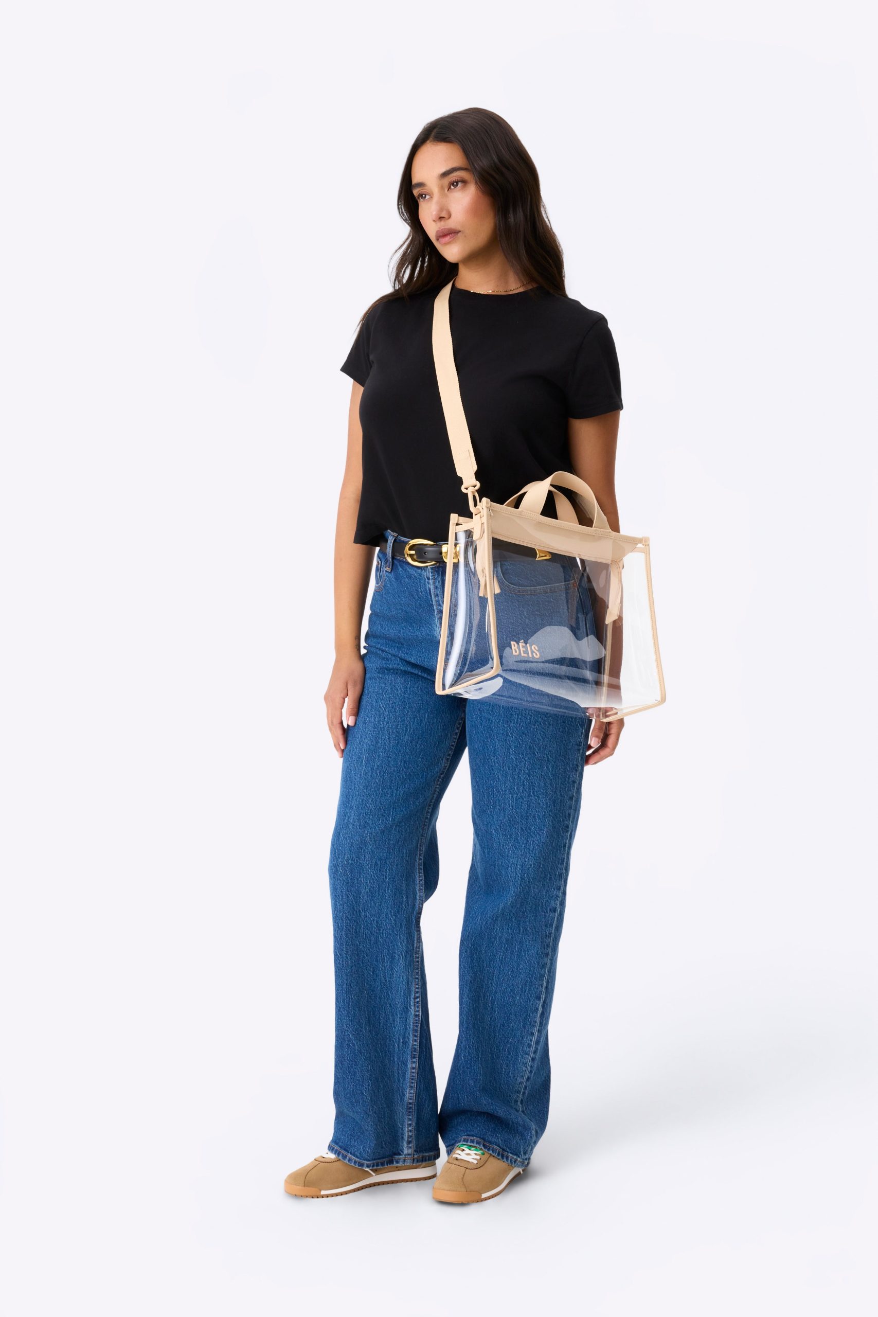 The Stadium Tote in Beige - Image 2