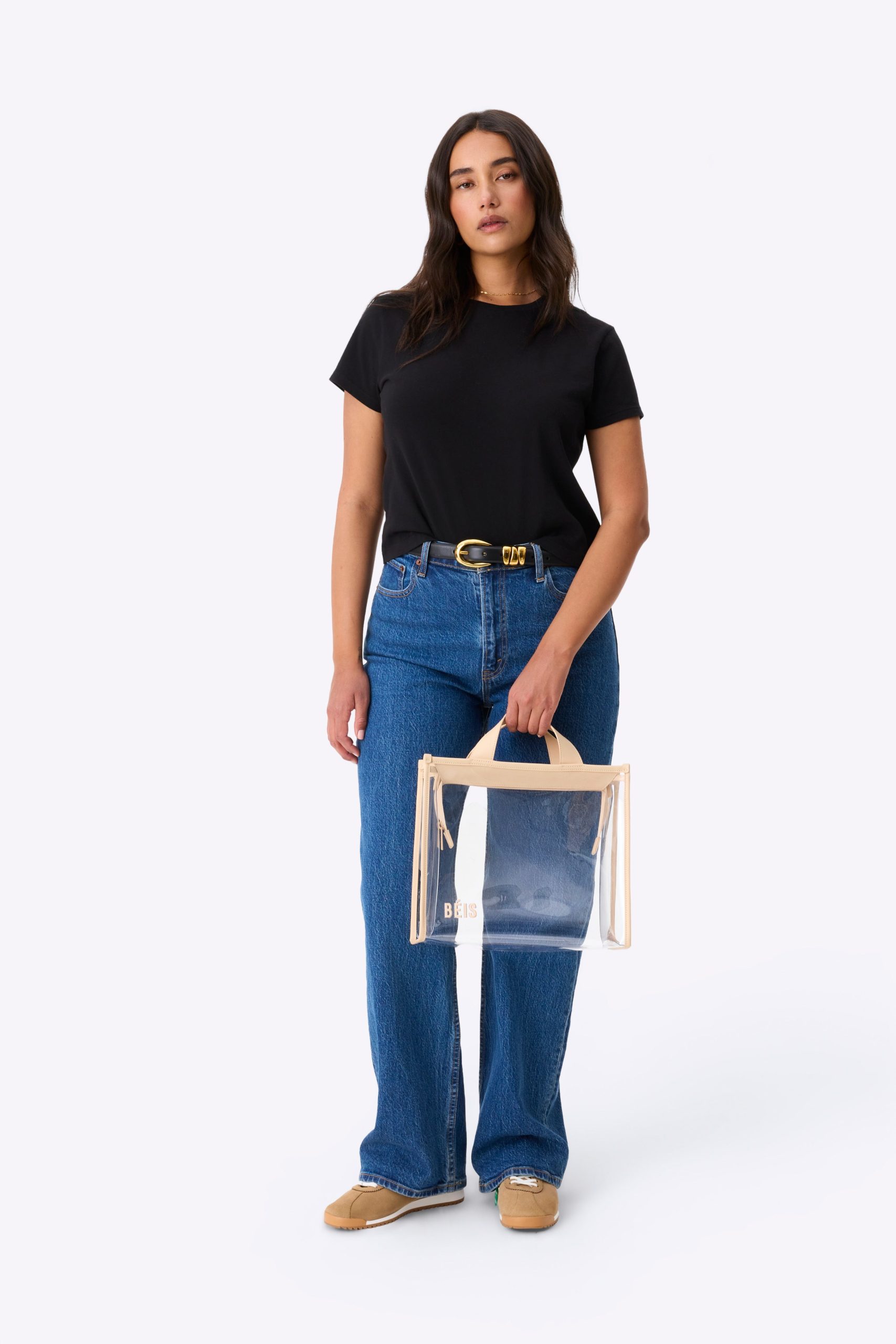 The Stadium Tote in Beige - Image 3