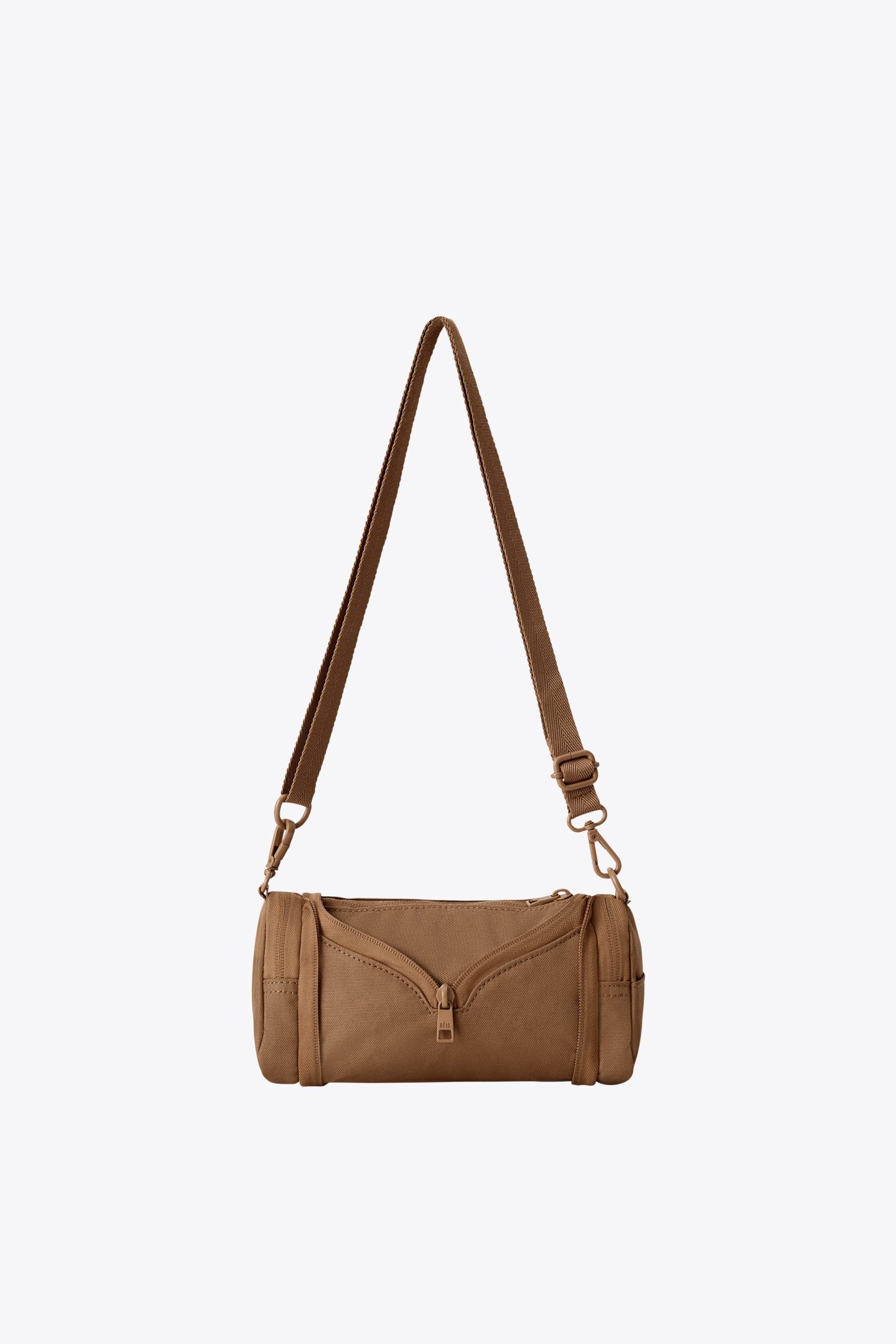 The Expandable Crossbody Charm in Camel - Image 3