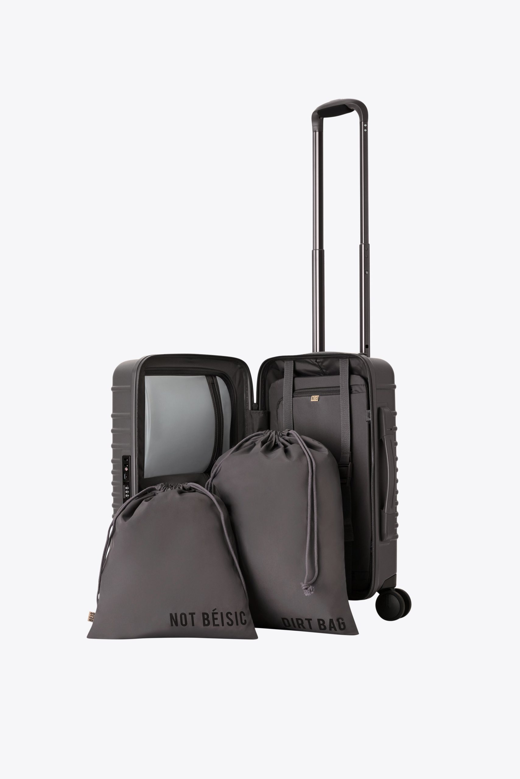 The Small Carry-On Roller in Charcoal - Image 4