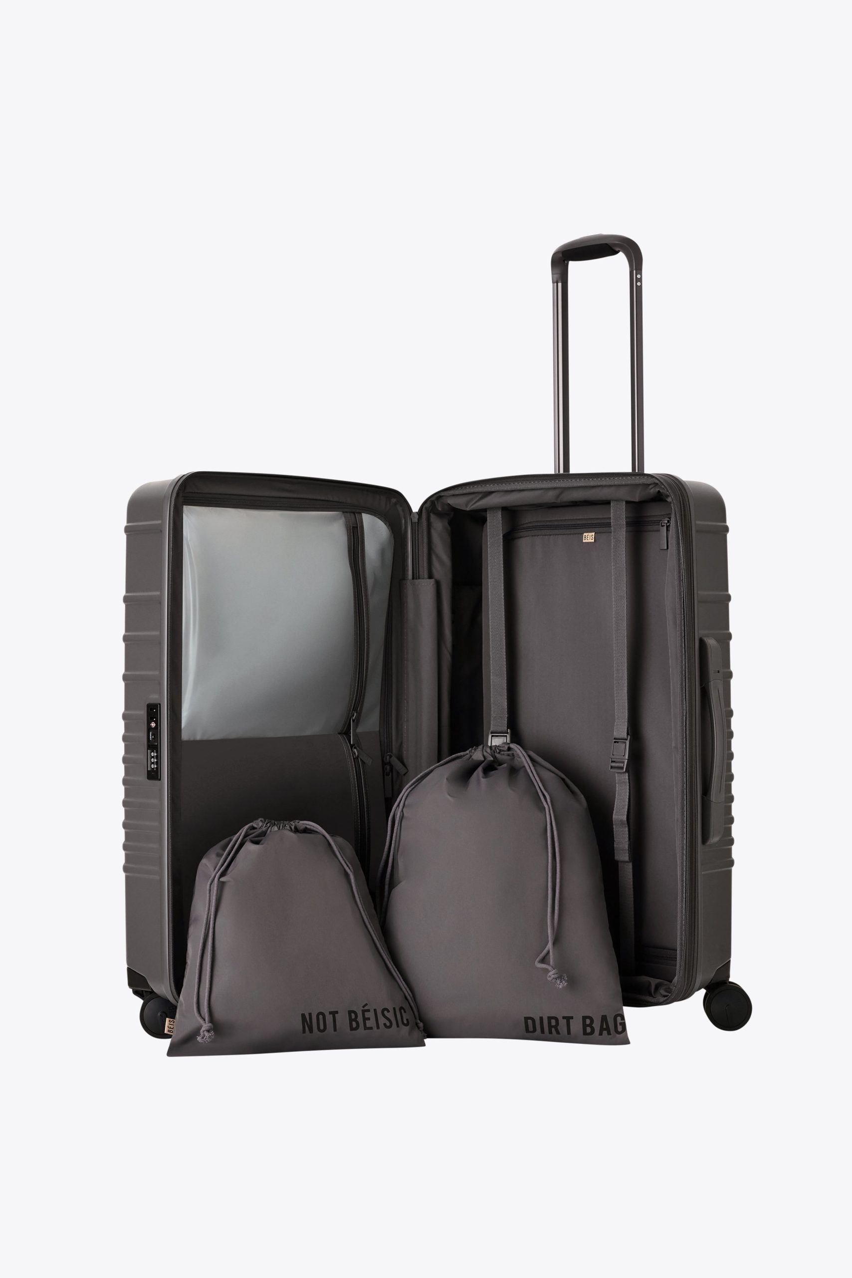 The Medium Check-In Roller in Charcoal - Image 4