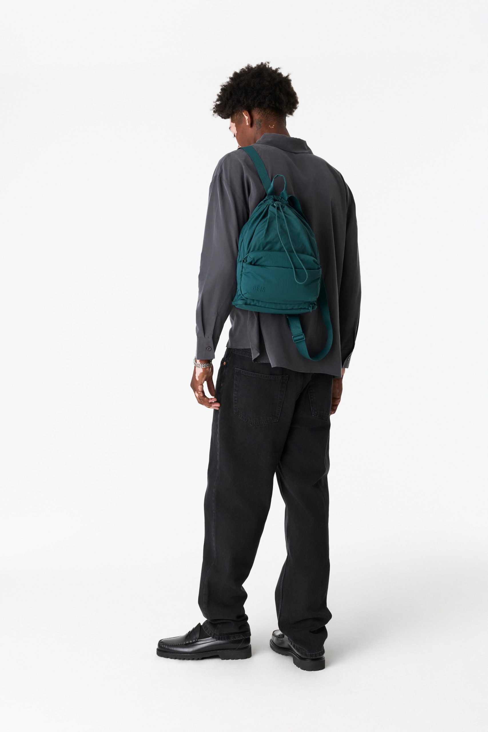The Compactible Backpack in Deep Teal - Image 6