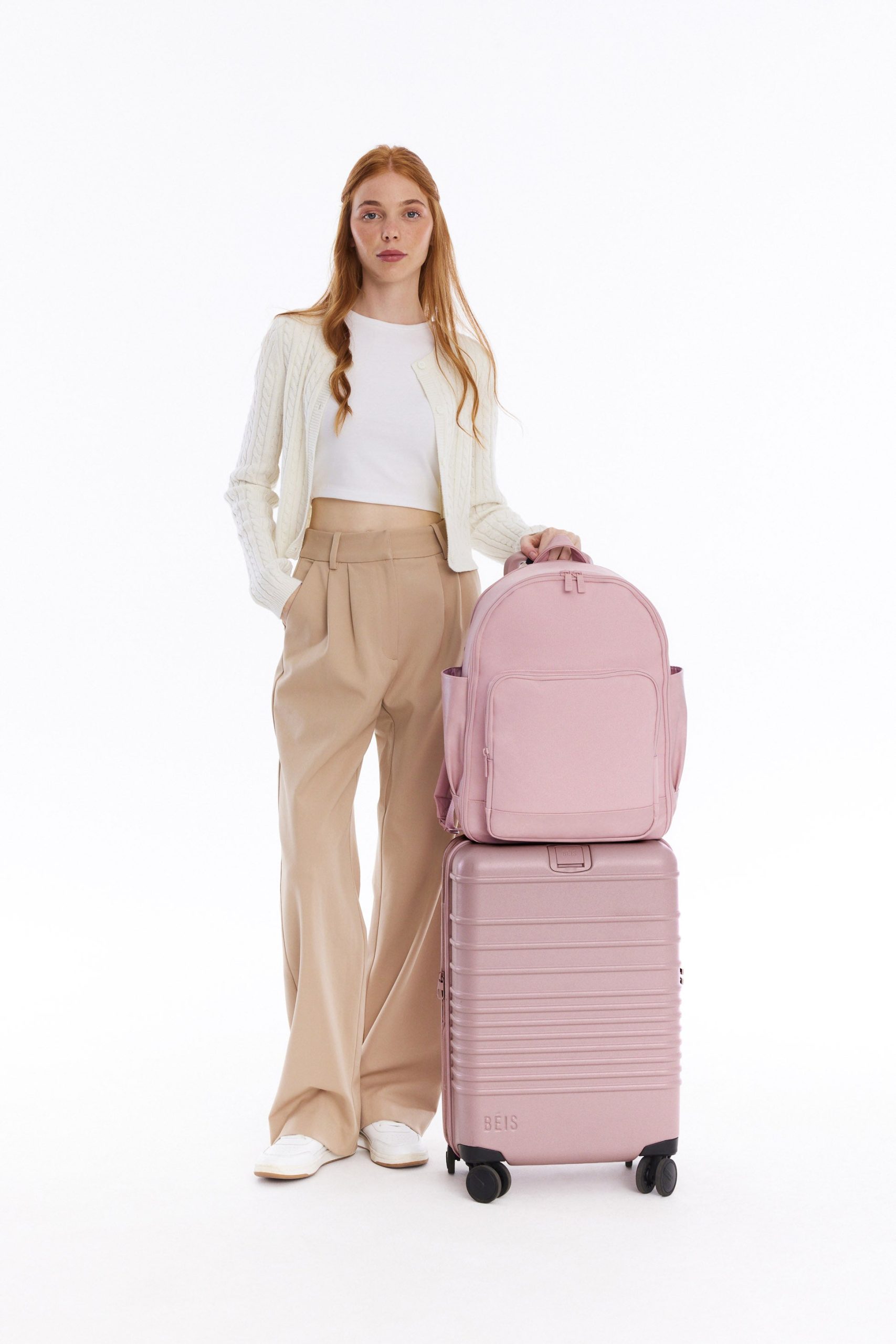 The Travel Backpack in Atlas Pink - Image 10