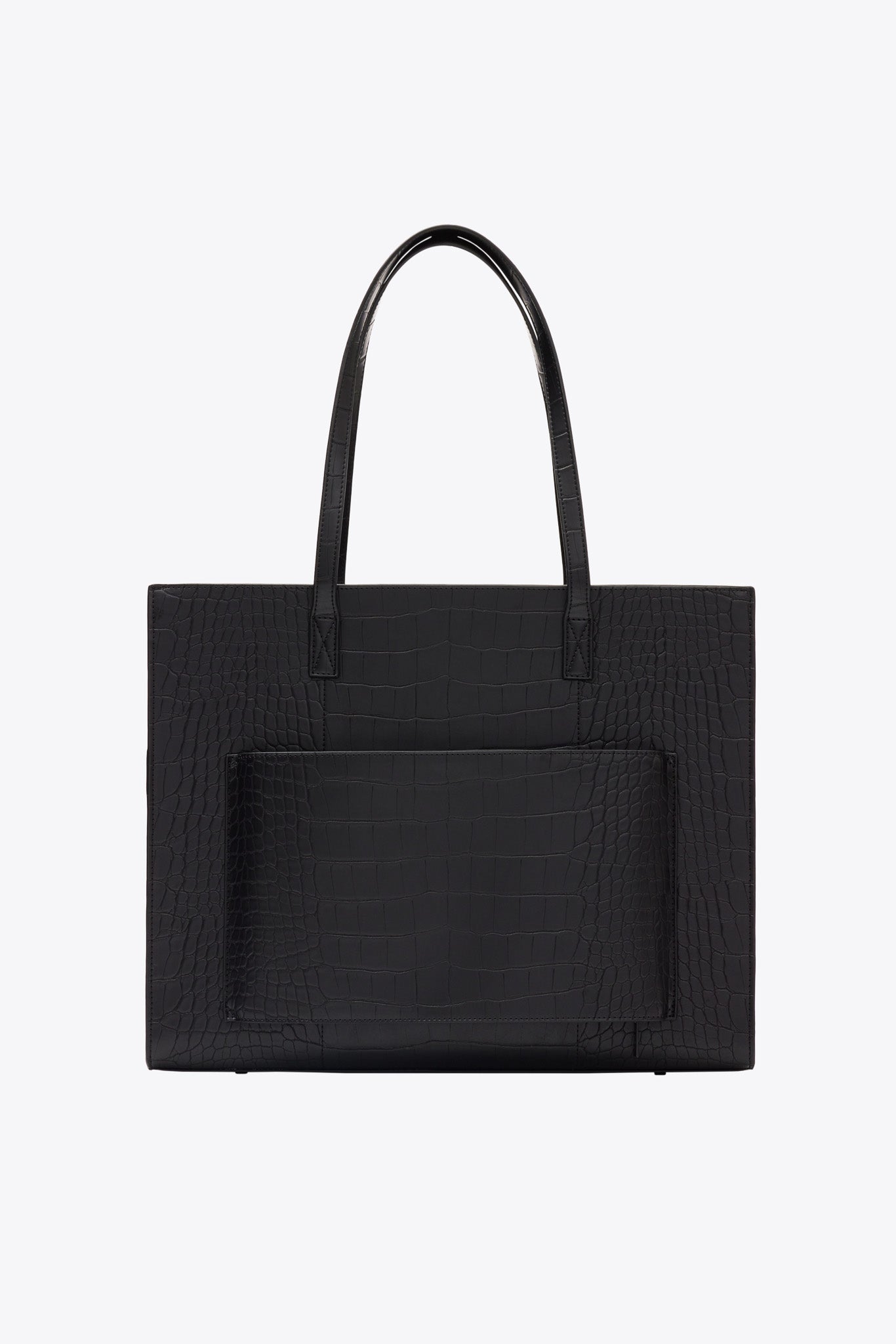 Resale The Large Work Tote in Black Croc - Image 3