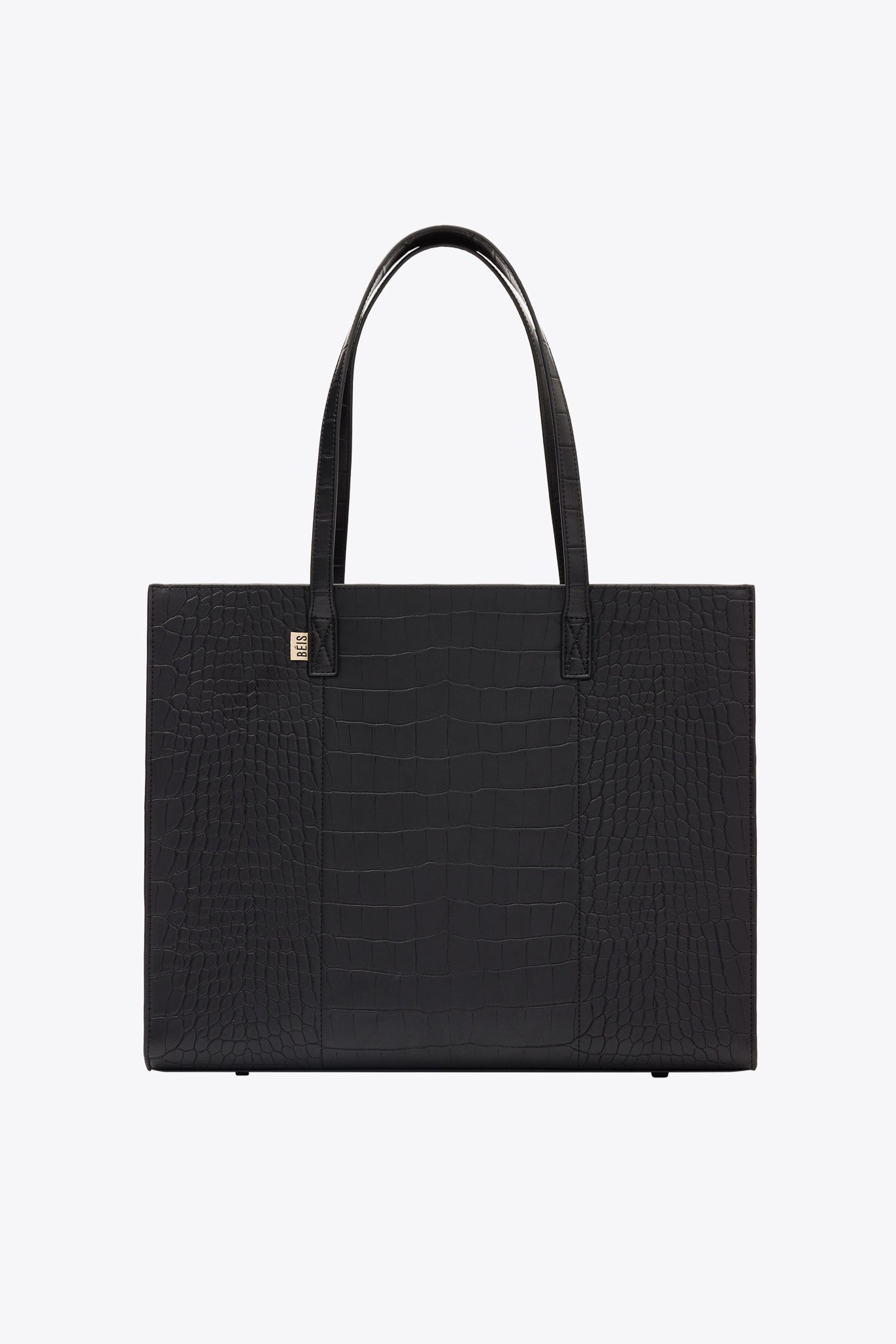 Resale The Large Work Tote in Black Croc - Image 13
