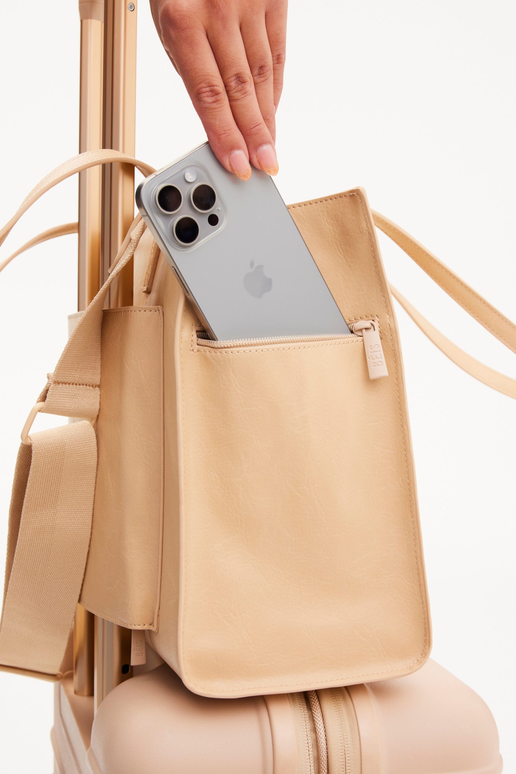 The Work Tote in Beige - Image 8