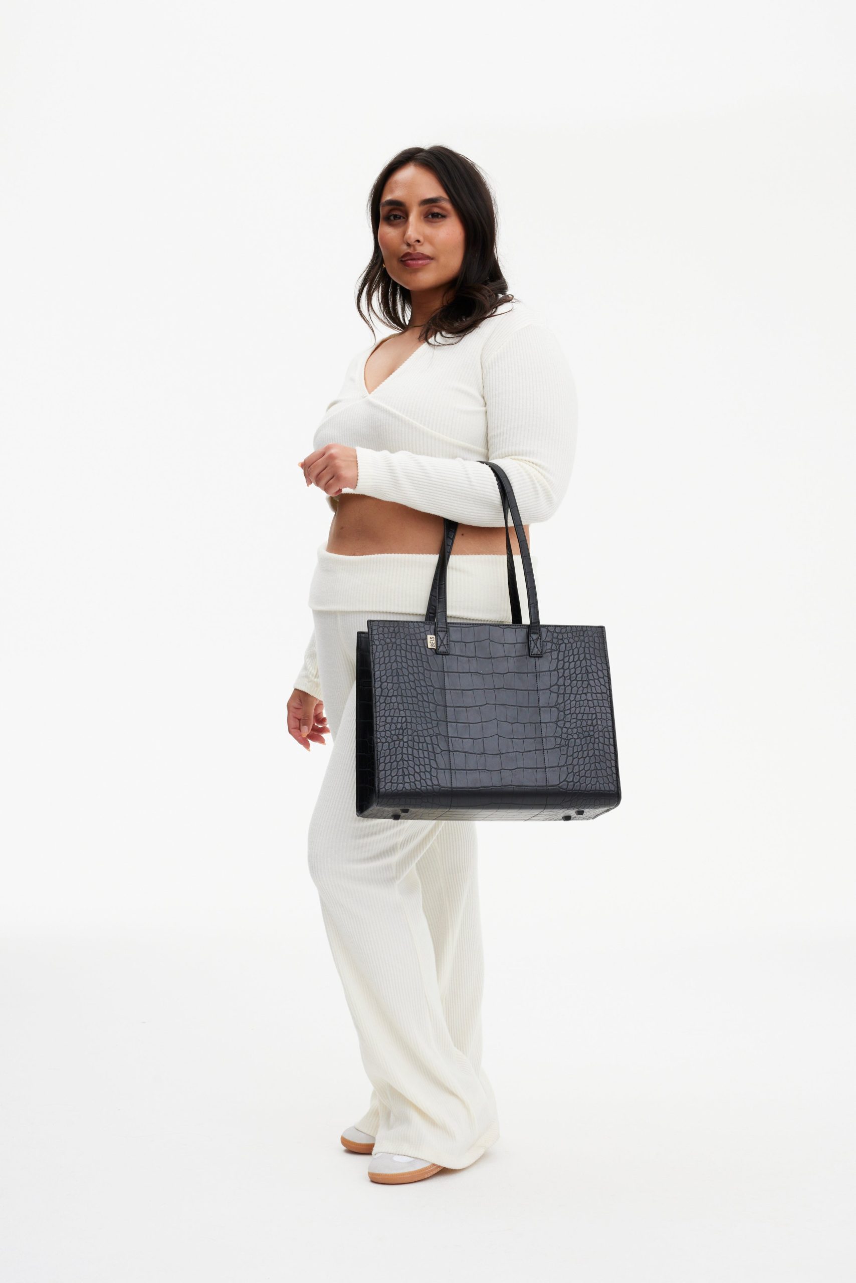 Resale The Work Tote in Black Croc - Image 5