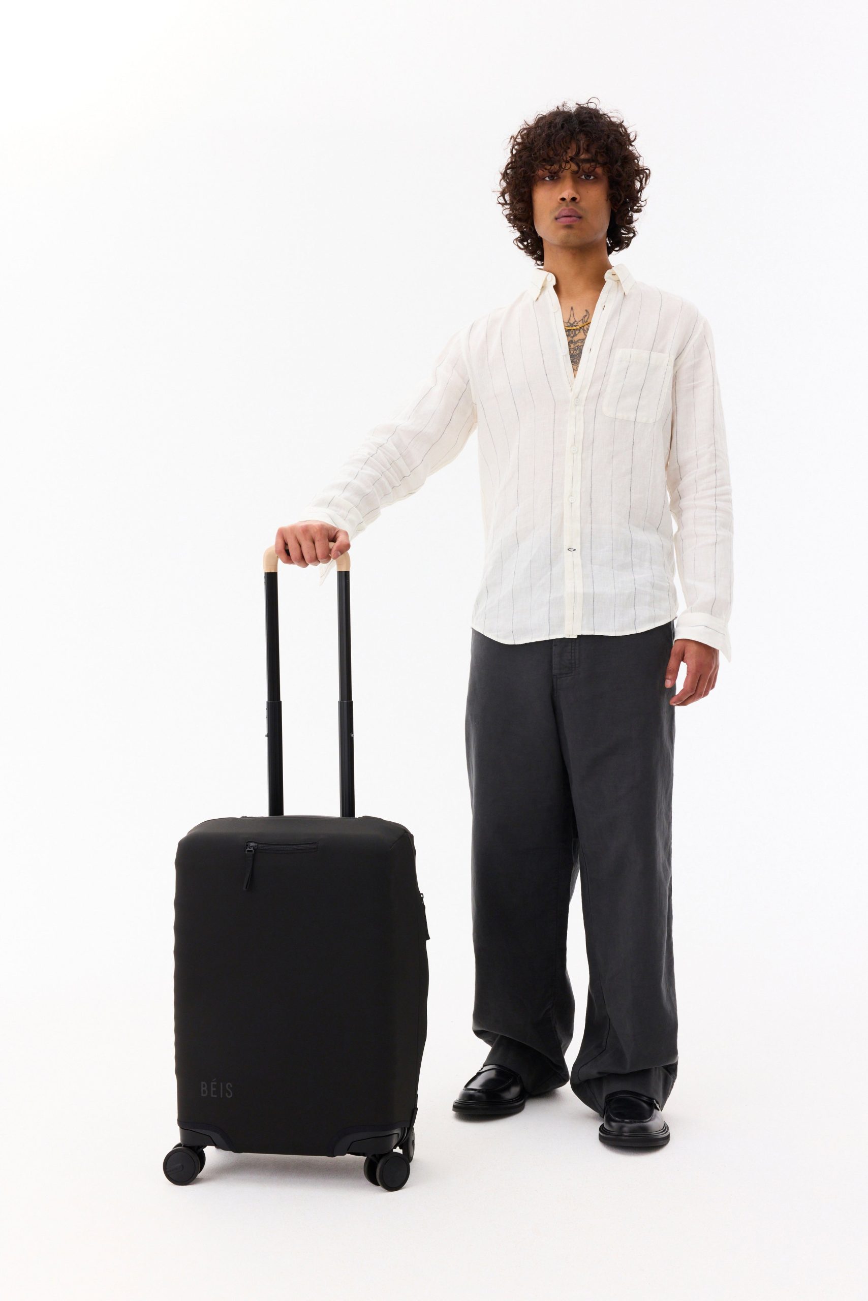 The Carry-On Luggage Cover in Black - Image 4