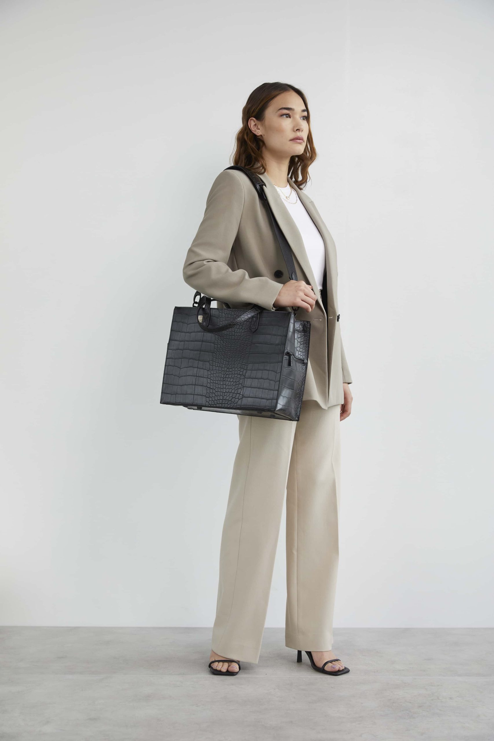 Resale The Work Tote in Black Croc - Image 2