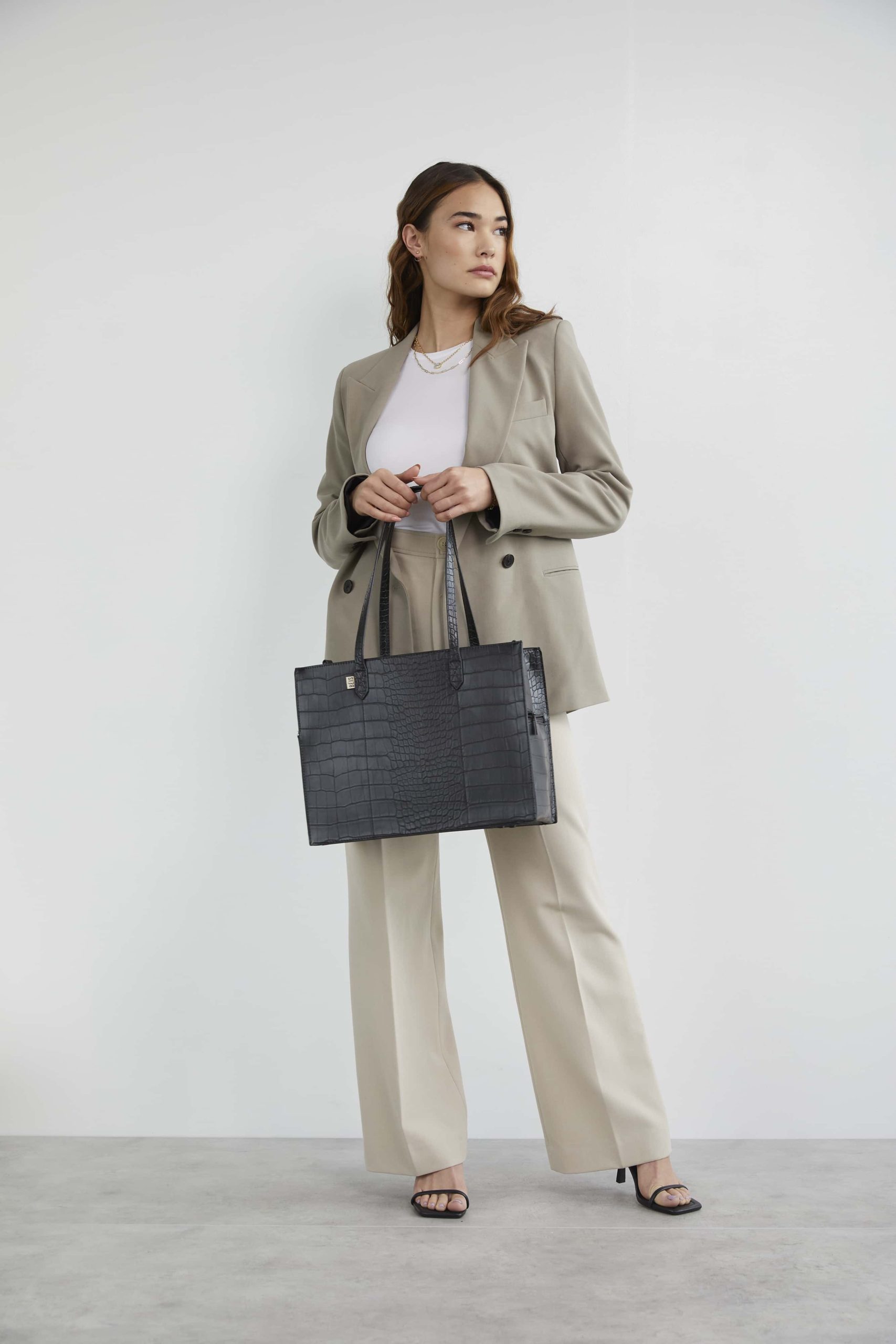 Resale The Work Tote in Black Croc - Image 8