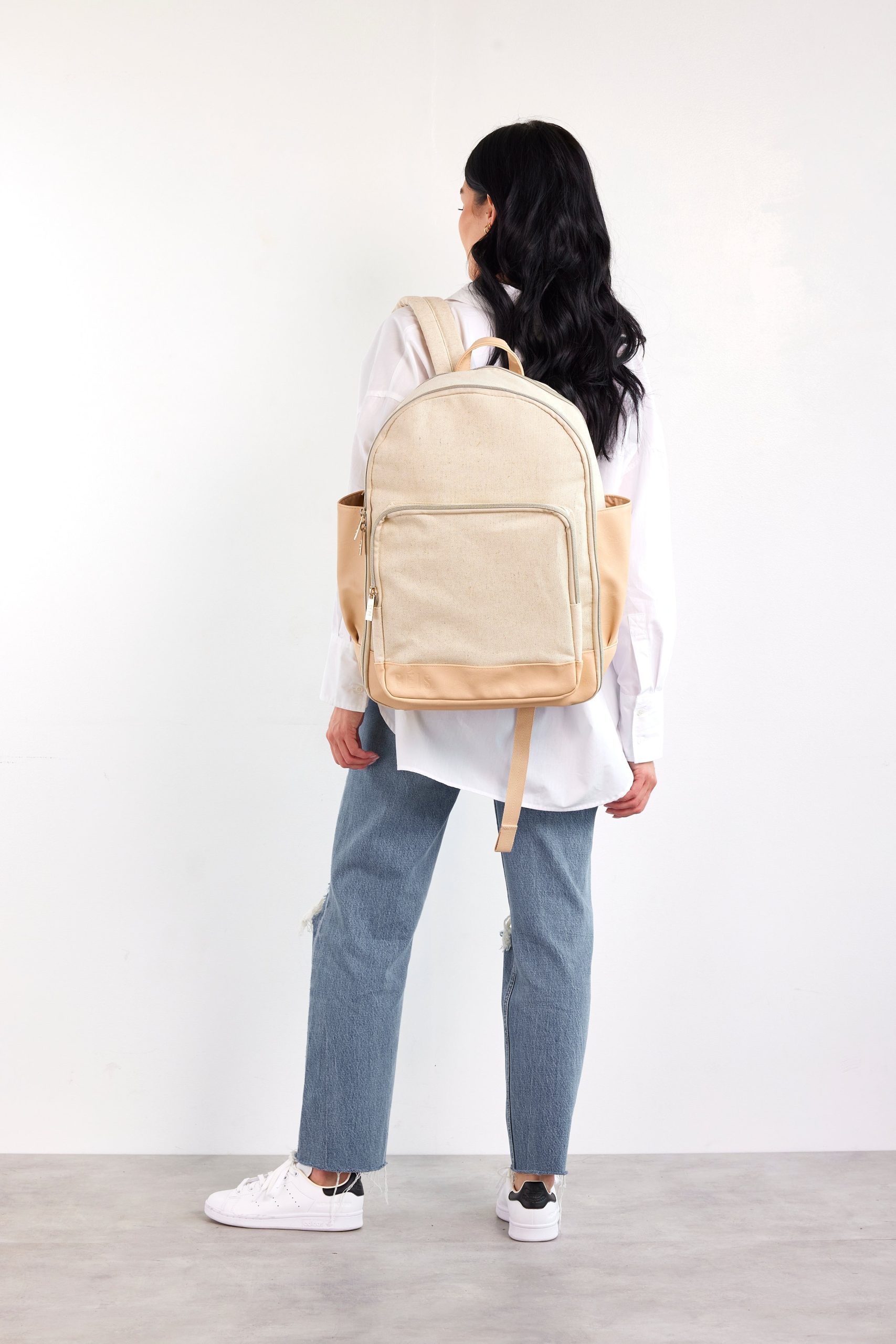 The Travel Backpack in Beige - Image 6
