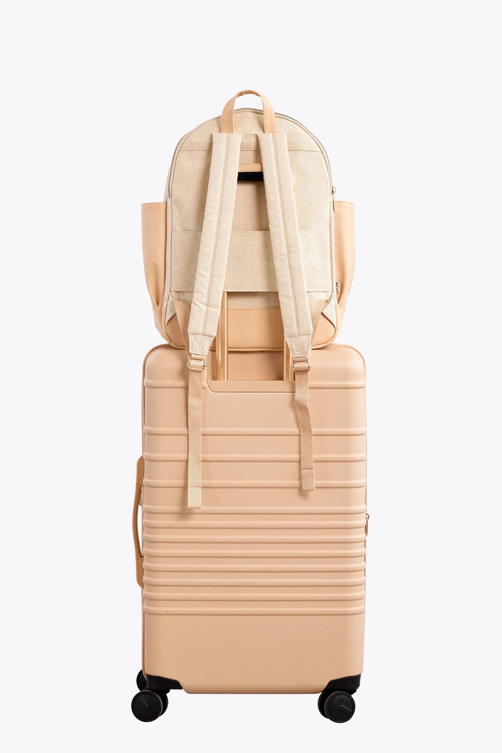 The Travel Backpack in Beige - Image 5
