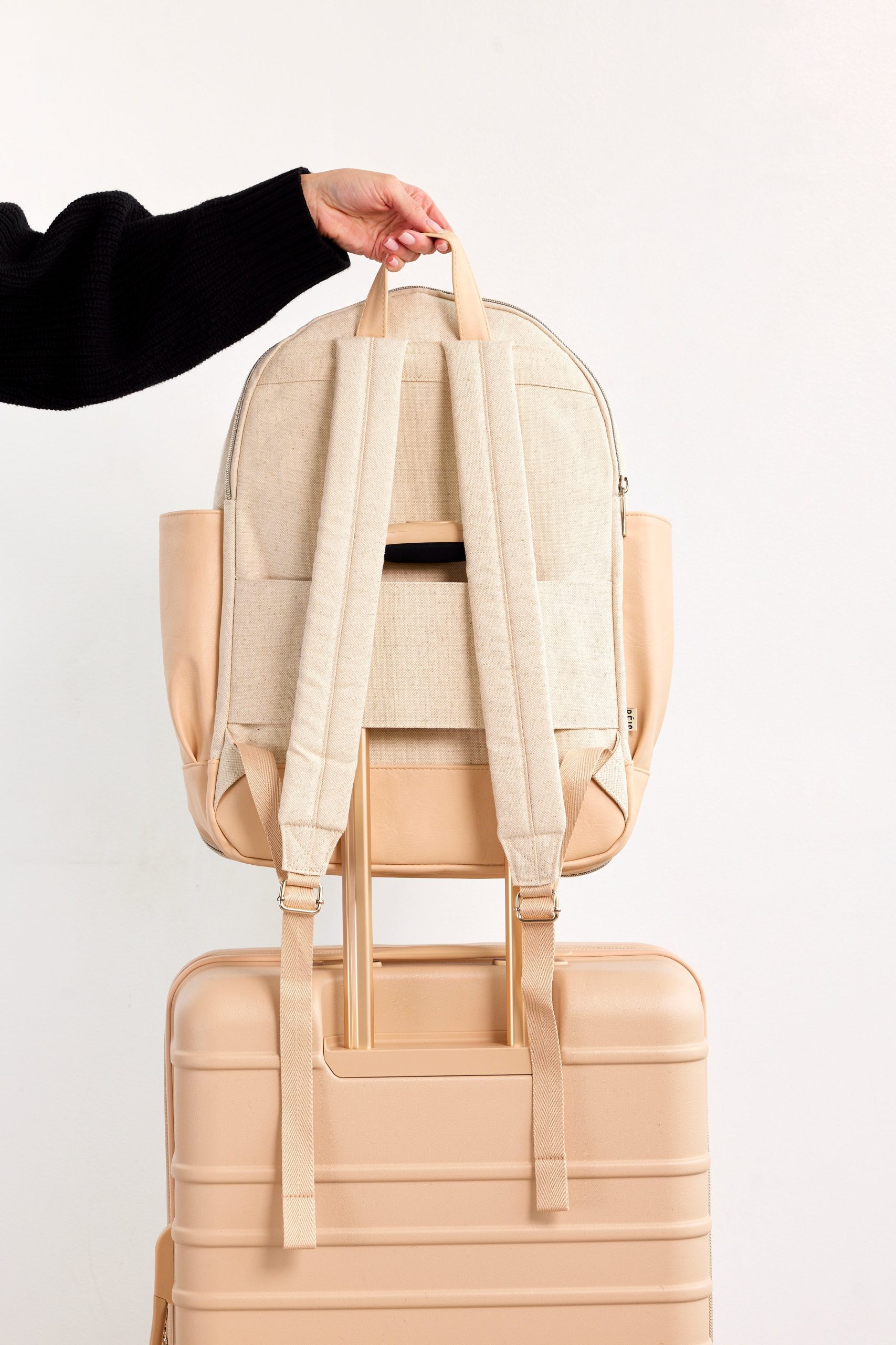 The Travel Backpack in Beige - Image 8