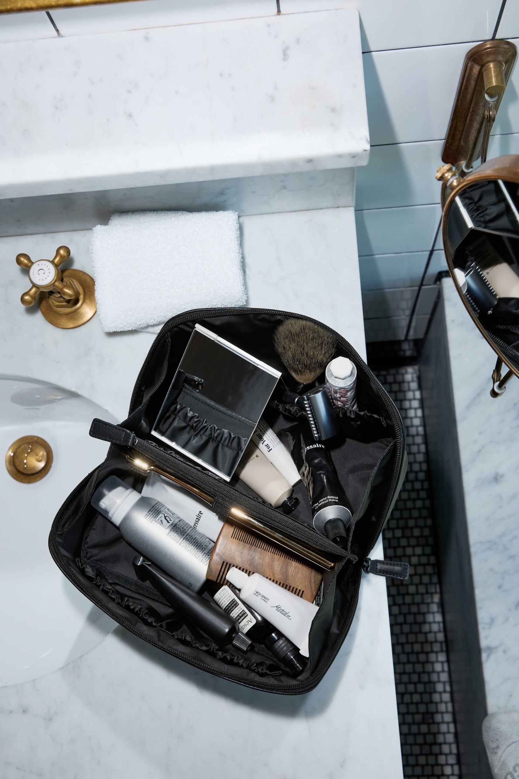The Essential Toiletry Kit in Black - Image 2