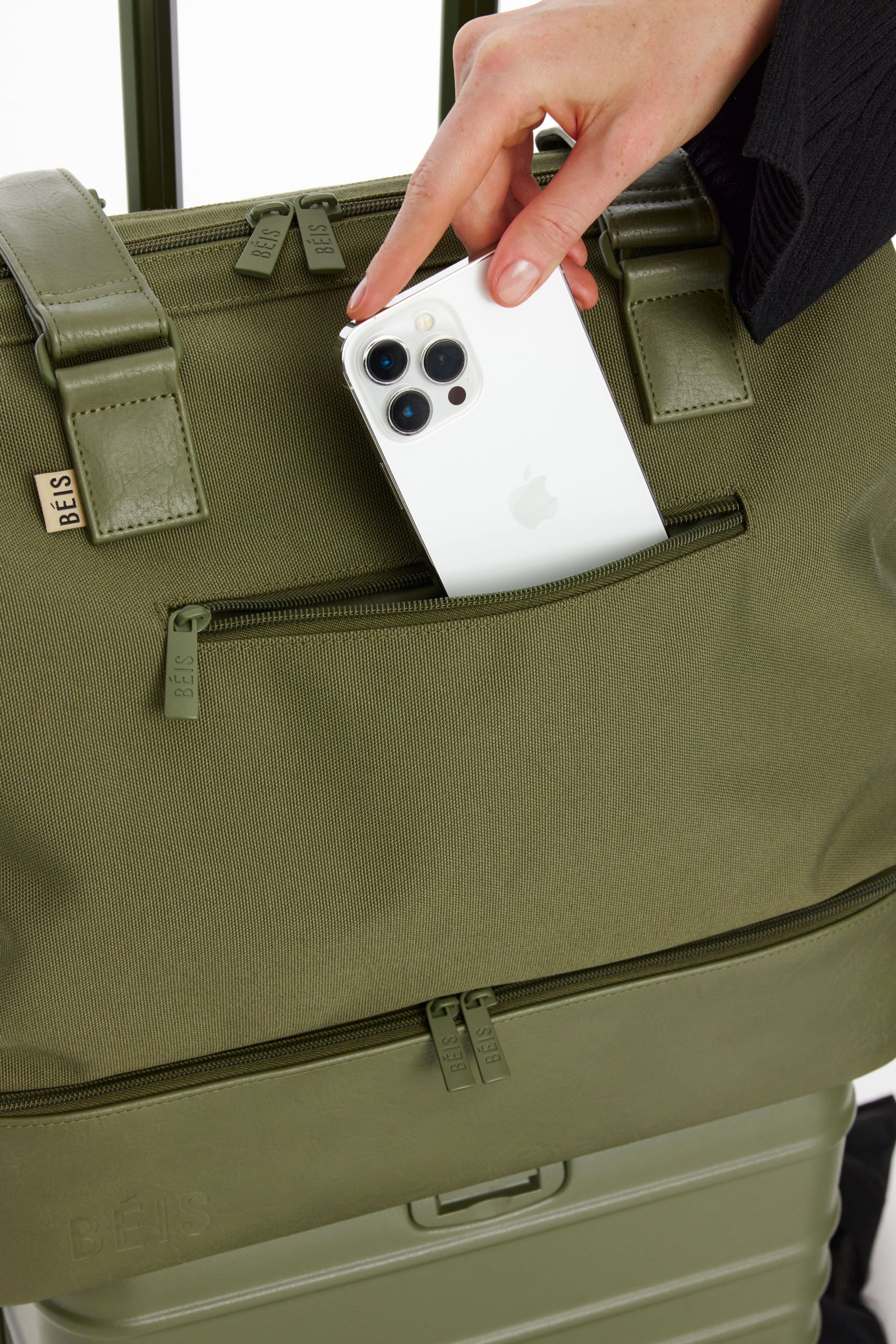 The Mini Weekender in Olive - Image 9