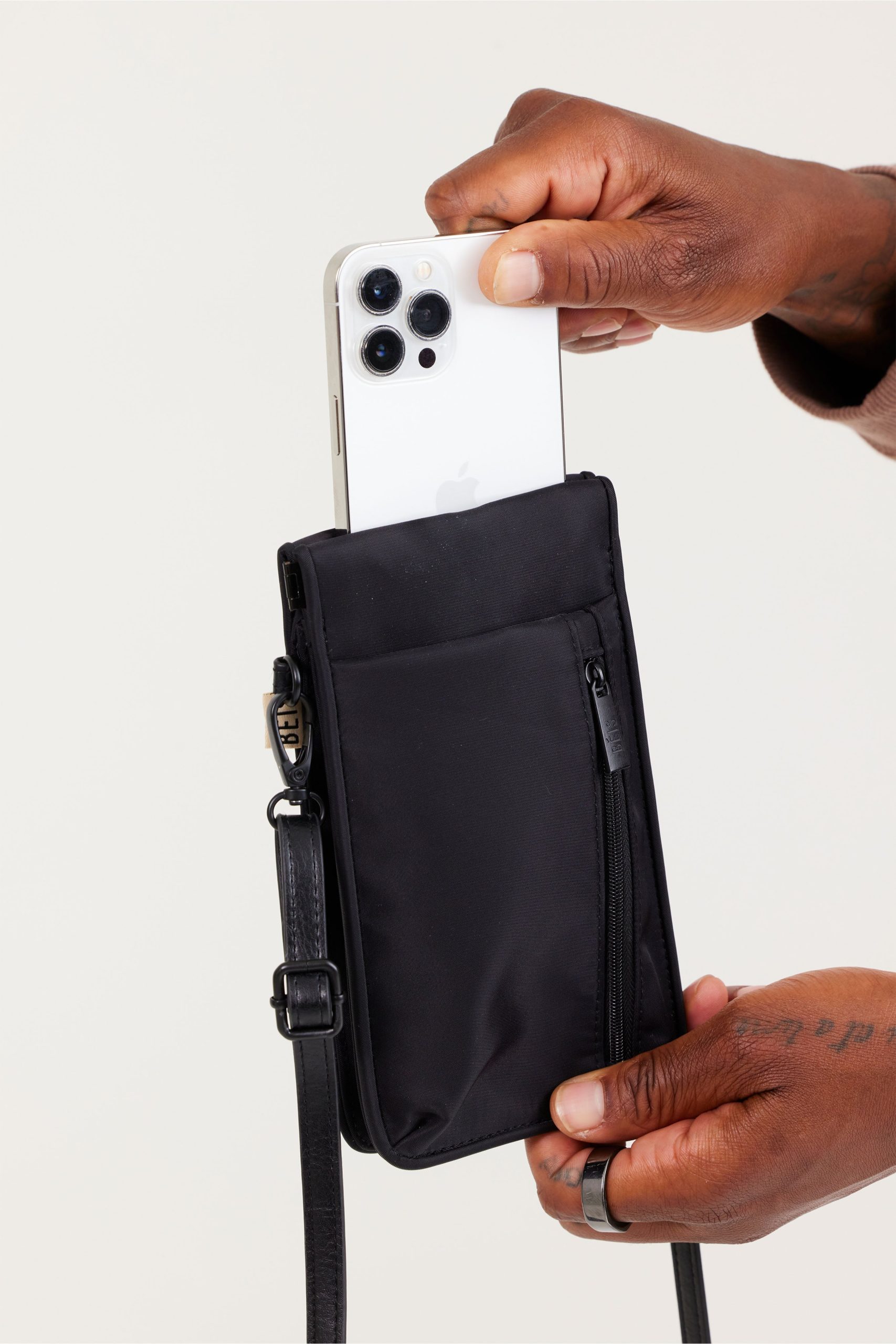 The ID Crossbody Bag in Black - Image 3