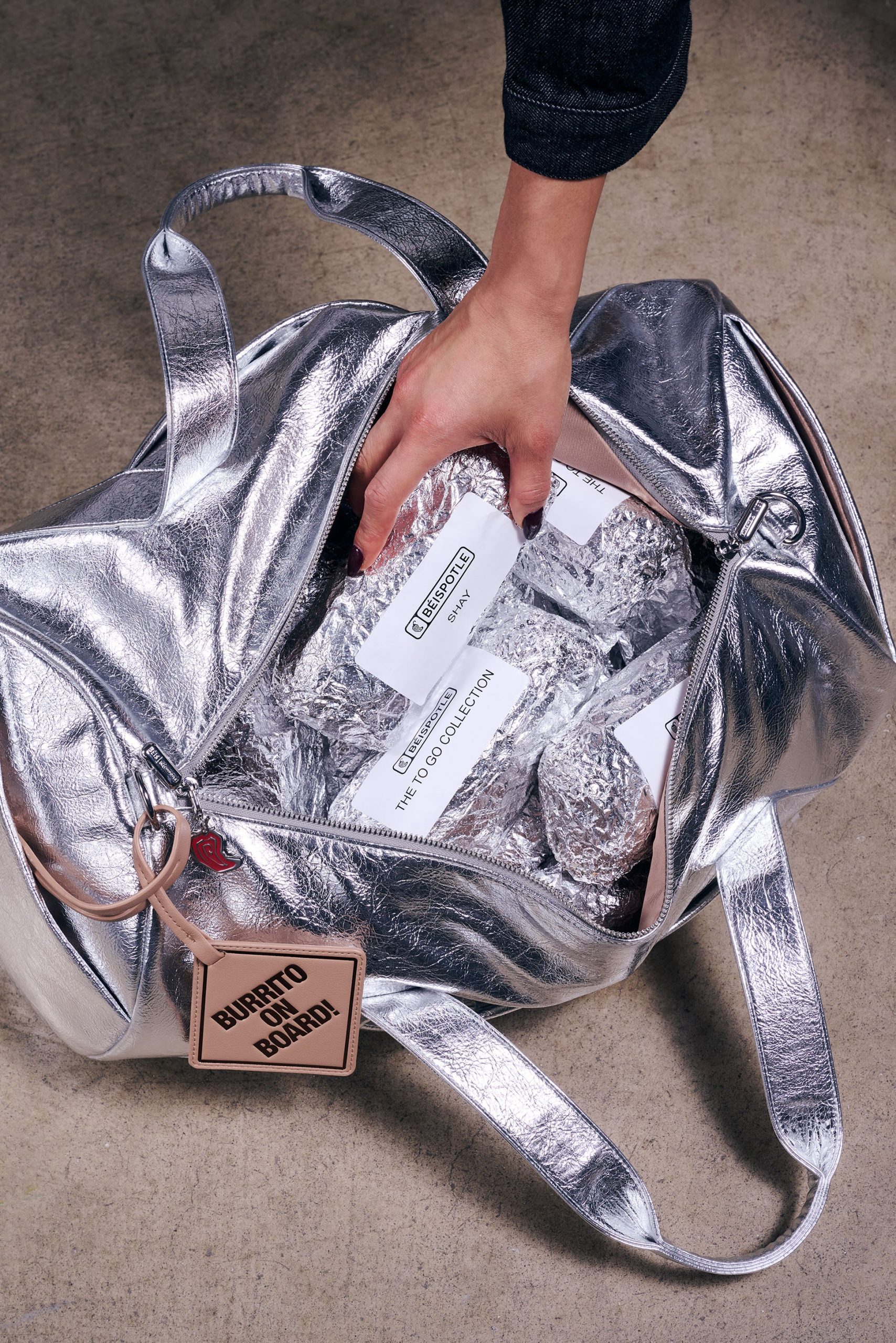 B??IS x Chipotle The Burrito Duffle in Foil - Image 2